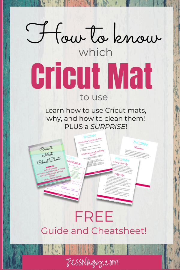How to know which Cricut Mat to use? Learn everything you need to start your Cricut projects! How to clean your mats and my secrets!!! Free guide and Cricut mat cheatsheet|Cricut Tutorials| Cricut for Beginners 