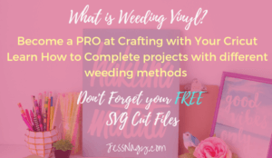 What is weeding vinyl? Learn all about different vinyl weeding methods to make amazing Cricut projects! | JessNagy.com| One Crafty Mama ||